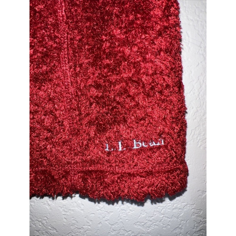 Womens L L Bean Monkey Fleece Raspberry Jacket Si… - image 3
